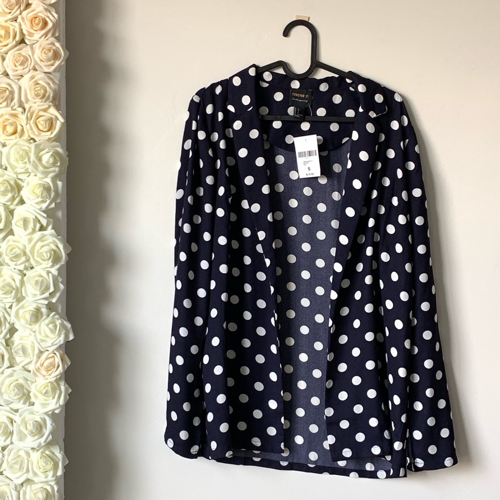 Polka dotted blazer